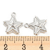 Brass Micro Pave Cubic Zirconia Charms KK-E090-35P-3