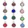 Birthstone 201 Stainless Steel Rhinestone Charms STAS-G368-01P-1