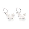 925 Sterling Silver Butterfly Charms STER-T009-04S-3
