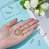 8Pcs 2 Colors Brass Micro Pave Cubic Zirconia Pendants KK-BC0015-04-3