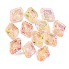 51Pcs Transparent Two Tone Acrylic Beads MACR-K359-19A-1