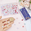 210Pcs 7 Colors Luminous Opaque Resin Cabochons FIND-SC0022-13-3