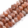 Natural Sunstone Beads Strands G-S376-007-1