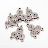 Alloy Rhinestone Connector Settings EA10684Y-2