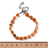 Natural Red Aventurine Beaded Bracelets for Women G-P563-07P-07-5