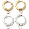 16Pcs 2 Colors 201 Stainless Steel Huggie Hoop Earrings Findings STAS-BBC0008-39A-1