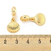 Rack Plating Alloy Shell Shape European Dangle Charms FIND-B034-43G-3