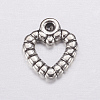 Heart Tibetan Style Alloy Charms LS-AC0324-2