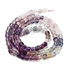 Natural Colorful Fluorite Beads Strands G-H042-A06-02-3