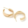 Brass Ring Stud Earrings EJEW-K264-08G-2