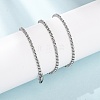 2.5MM 304 Stainless Steel Rolo Chain/Pea Chain Necklaces SA-CBA4160-23P-2
