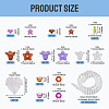 360Pcs 9 Styles Transparent Acrylic Beads MACR-TA0002-73-4