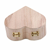 2Pcs Heart Wood Jewelry Storage Boxes OBOX-DJ0001-04-1