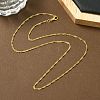 1.5mm Rack Plating Brass Singapore Chain Necklaces for Women Men MAK-L044-22G-3