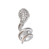 Brass Micro Pave Cubic Zirconia Pendants KK-P289-09P-1