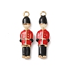 Alloy Enamel Pendants FIND-P035-07G-1
