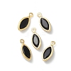 Brass Glass Charms KK-Z136-33G-03-1