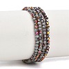 Electroplate Glass Beads Stradns EGLA-H114-02A-03-1