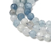 Natural Aquamarine Beads Strands G-A276-C09-4mm-02-8
