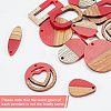 DIY Wooden Dangle Earring Making Kits DIY-OC0007-02-4