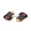 Alloy Enamel Pendants ENAM-H039-02G-F-2