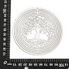 201 Stainless Steel Laser Cut Tree of Life Connector Charms STAS-Z116-02P-06-3