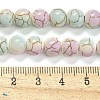 Baking Paint Synthetic Turquoise Beads Strands G-H060-03B-5