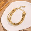 304 Stainless Steel Multi-strand Bracelets FS-WG84A16-01-2