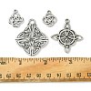 16Pcs 4 Styles Tibetan Style Alloy Pendants FIND-FS0002-13-5