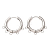 304 Stainless Steel Hoop Earring Findings STAS-D183-02G-P-1