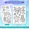 4 Sheets 11.6x8.2 Inch Stick and Stitch Embroidery Patterns DIY-WH0455-036-2