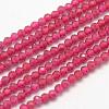 Faceted Synthetic Quartz Beads Strands G-F507-01A-1