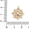 Brass Micro Pave Clear Cubic Zirconia European Dangle Charms Bails KK-Q026-13G-3