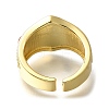 Rack Plating Brass Open Cuff Rings for Women RJEW-M022-10G-3