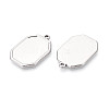 304 Stainless Steel Pendant Cabochon Settings STAS-N108-75P-2