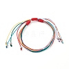 Rainbow Multi-strand Bracelets BJEW-JB05818-1