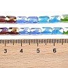 Electroplate Glass Beads Strands EGLA-D300-05-10-2
