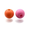 Frosted Opaque Acrylic Beads OACR-S071-03B-2