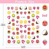 60Pcs Fruits Theme Paper Nail Art Stickers AJEW-CJC0018-05A-2