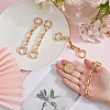 4Pcs Alloy Chain Bag Strap Extenders FIND-DR0002-15G-3