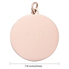 Ion Plating(IP) 304 Stainless Steel Pendants LS-STAS-I311-06RG-3
