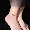 Titanium Steel Charm Anklets for Women WG18C2B-32-1