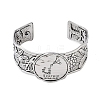 Constellation Alloy Open Cuff Bangles for Women Men BJEW-C064-01AS-11-2