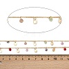 Brass Teardrop with Flat Round Link Chains CHC-H115-02G-2