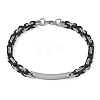 201 Stainless Steel ID Bracelets BJEW-F331-08BP-6