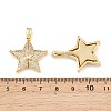 Brass Micro Pave Cubic Zirconia Openable Pendants KK-Z140-30G-01-3