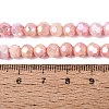 Anti-Tarnish Electroplate Glass Beads Strands EGLA-ZX010-6mm-04-6