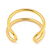 Ion Plating(IP) 304 Stainless Steel Hollow Open Cuff Ring for Women RJEW-A043-12G-3