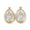 Brass Religion Pendants KK-K408-04G-2