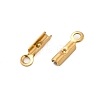 Ion Plating(IP) 304 Stainless Steel Folding Crimp Cord Ends FIND-Q118-01G-01-2